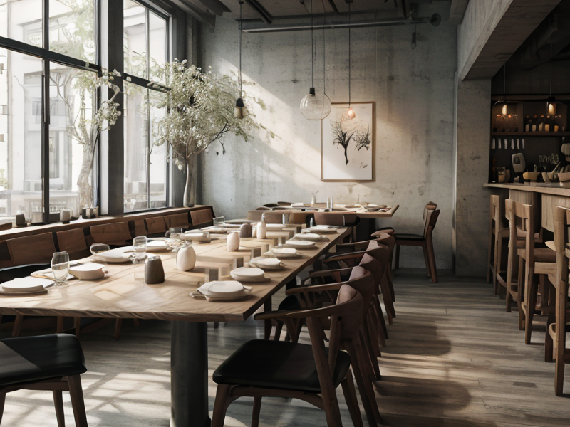 12930-3267795316-masterpiece, best quality,areswabi,Wabi-sabi style restaurant design, modern furniture, modern soft furnishings, modern accessor.png